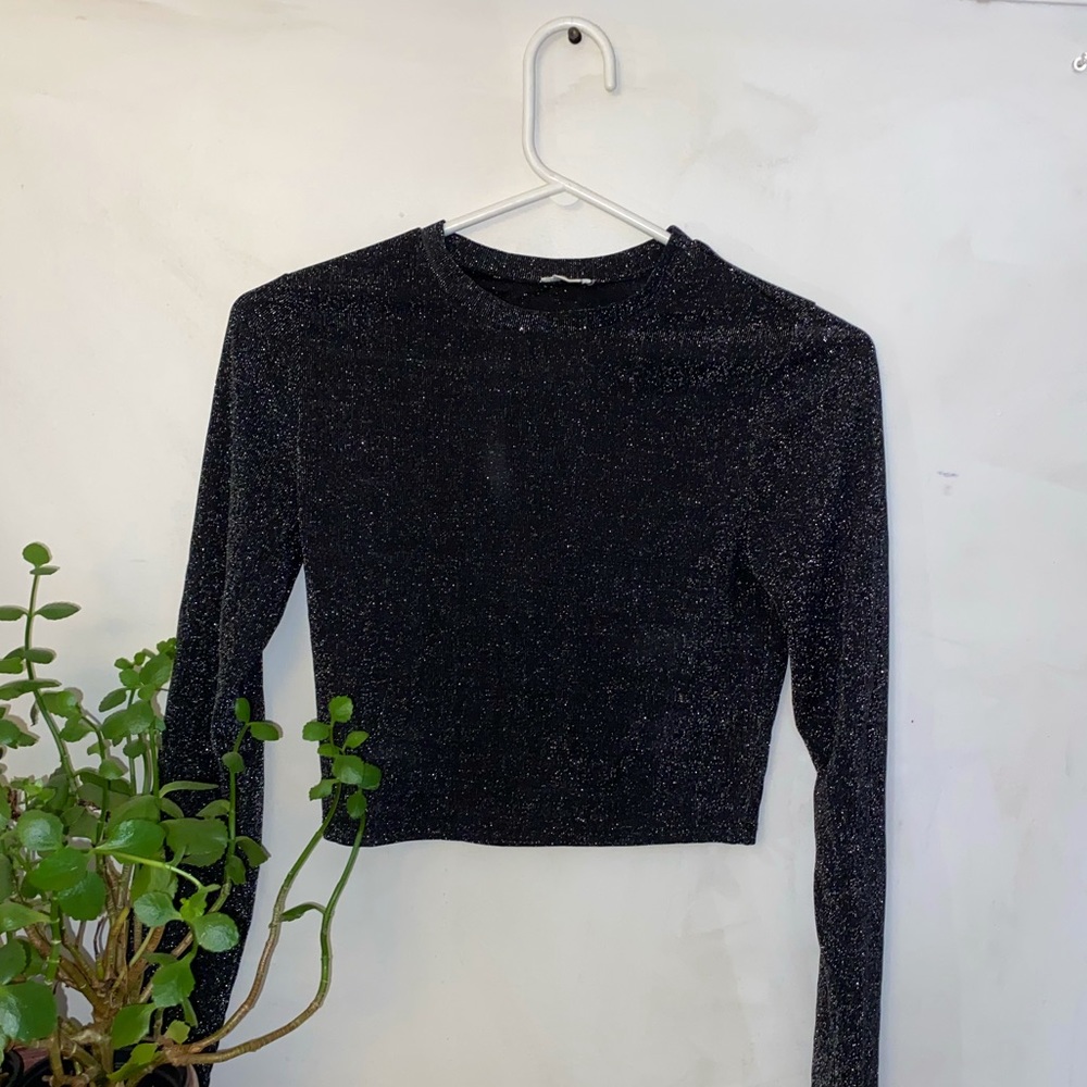 Sparkly black Garage long sleeve